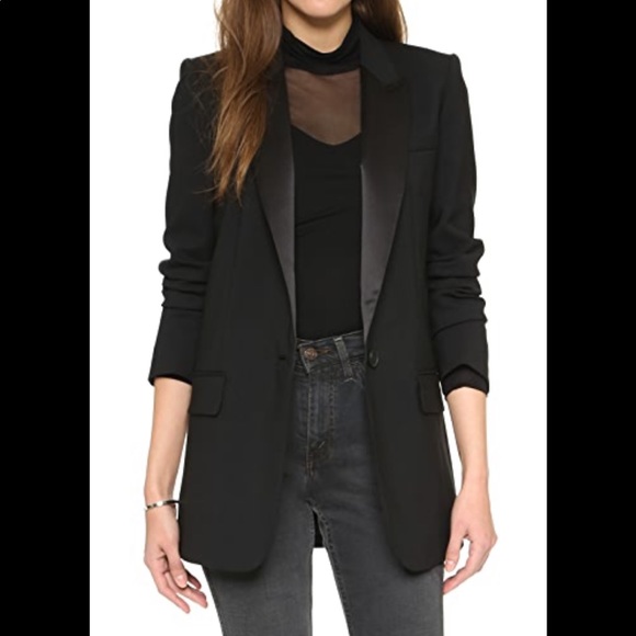 Dkny Jackets & Blazers - DKNY Satin Tux Blazer